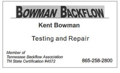 Bowman Backflow